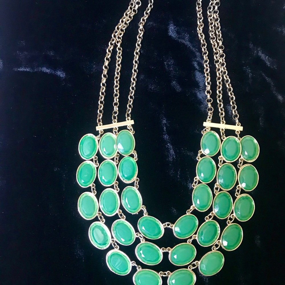 Green and gold costume jewelry